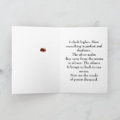 Dusty Words Folded Greeting Card カード (内部)