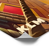 Dutch Art Print KLM Travel Poster ポスター (角)