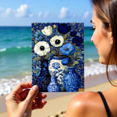 Dutch Blue Floral Still Life ポストカード