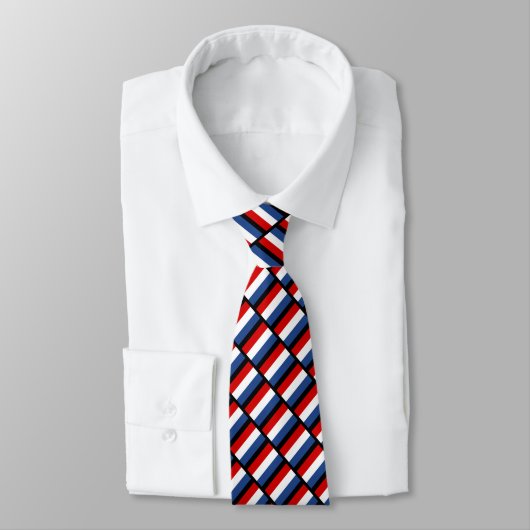 Dutch flag of The Netherlands pattern neck tie ネクタイ (タイ)