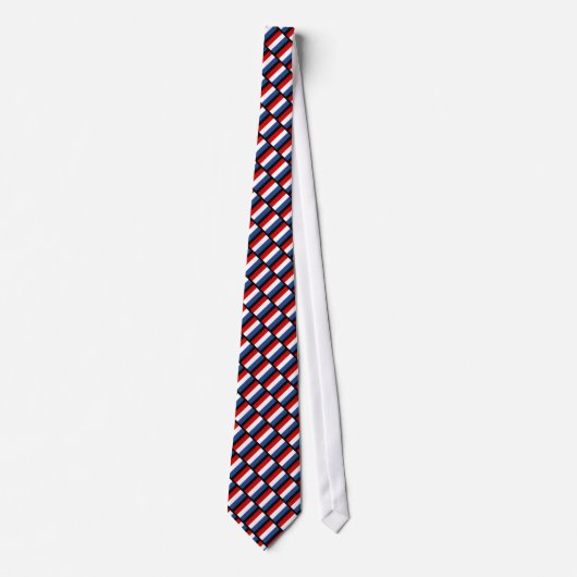 Dutch flag of The Netherlands pattern neck tie ネクタイ (正面)
