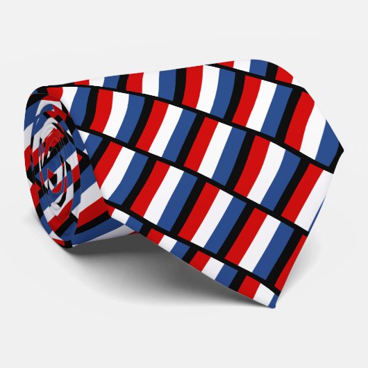 Dutch flag of The Netherlands pattern neck tie ネクタイ (ロール)