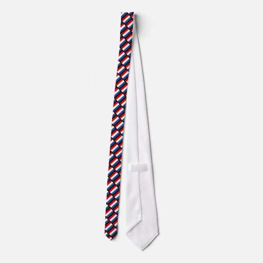 Dutch flag of The Netherlands pattern neck tie ネクタイ (裏面)