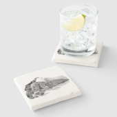 Dutch Hound Resting –  Graphic Coaster ストーンコースター (横)