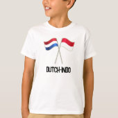 Dutch-Indo with Two Flags Tシャツ (正面)