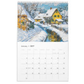 Dutch Landscapes in Bold Acrylic – 2026 Calendar カレンダー (1月 2027)