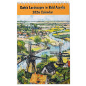 Dutch Landscapes in Bold Acrylic – 2026 Calendar カレンダー (カバー)