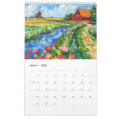 Dutch Landscapes in Bold Acrylic – 2026 Calendar カレンダー (3月 2026)