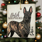 Dutch Shepherd Dog - Dutchie セラミックオーナメント