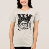 Dutch Shepherd -Hollandse Herdershond トライブレンドＴシャツ (正面)