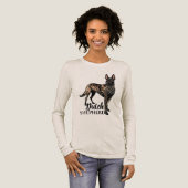 Dutch Shepherd -Hollandse Herdershond トライブレンドＴシャツ (正面全体)