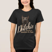 Dutch Shepherd -Hollandse Herdershond トライブレンドＴシャツ (正面)