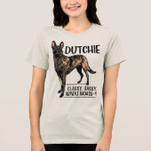Dutch Shepherd -Hollandse Herdershond トライブレンドＴシャツ (正面)