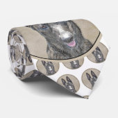 Dutch Shepherd Painting - Cute Original Dog Art ネクタイ (ロール)