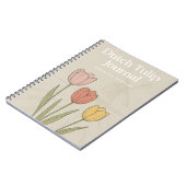 Dutch Tulip Journal: Nature-Inspired Notebook  ノートブック (左側)