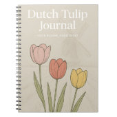 Dutch Tulip Journal: Nature-Inspired Notebook ノートブック (正面)
