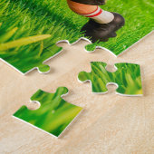 Dutch tulip versus German beer glass soccer duel ジグソーパズル (側面)