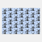Dutch Windmills Design ラッピングペーパーシート (正面2)