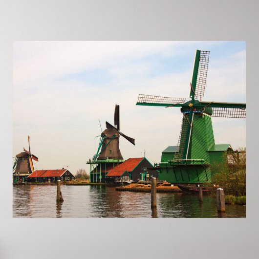 Dutch Windmills, Zaanse Schans. ポスター (正面)