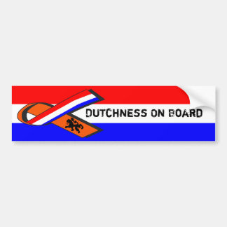 Dutchness船上に バンパーステッカー