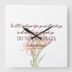 『Dutelonomy 31, Do''Be Be Be, Lily Flower』 スクエア壁時計