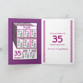 DUTER - Happy 35誕生日 カード (内部)