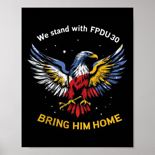 Duterte Supporter Shirt 2025, Bring Him Home Eagle ポスター (正面)