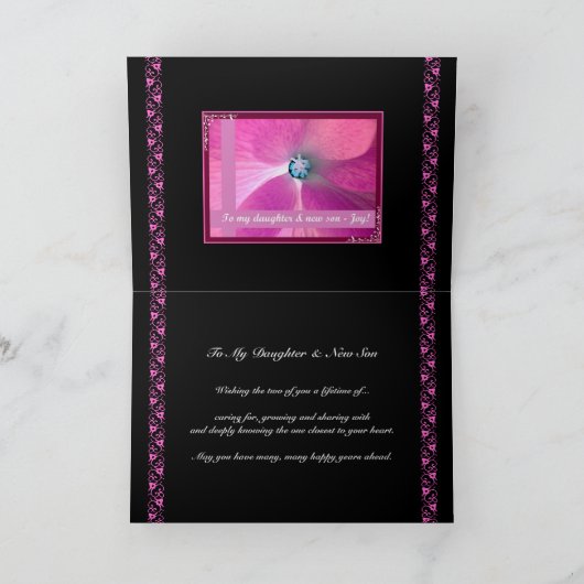 DUTTER and NEW SON - 結婚's Congratules カード (内部)