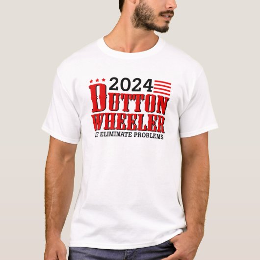 Dutton Wheeler 2024 We Eliminate Problems Tシャツ (正面)