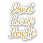 Duvetカバー二重ストレージステッカー シール (正面)
