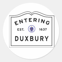 DUXBURYの町に入る ラウンドシール