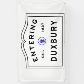 Duxbury maへようこそ 横断幕 (縦)