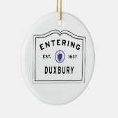 Duxbury MA入場サインセラミックオーナメント セラミックオーナメント (右)