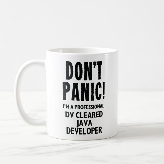 DVクリアJava開発者 コーヒーマグカップ (左)