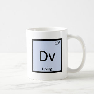 Dv - ダイビング スポーツ 化学元素周期表 コーヒーマグカップ