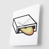 DVDドライブ スクエア壁時計 (傾斜)