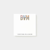 DVMパーソナライズされた獣医学博士 ポストイット (正面)