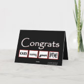 DVM学位 – 名前をカスタムするおめでとう – カード (裏面)