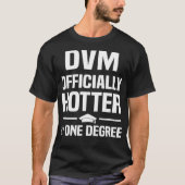 DVM獣医の卒業ギフトおもしろい学位 Tシャツ (正面)