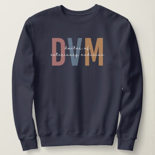DVM獣医ギフト スウェットシャツ (デザイン正面)