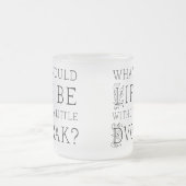 Dvorakのギフトのないおもしろいな作曲家の生命 フロストグラスマグカップ (中央)