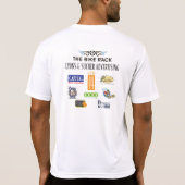 DVRの役人2010のTのTECHの生地 Tシャツ (裏面)