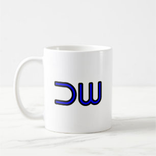 DW DEK-WORXカンパニーロゴ ブルー コーヒーマグカップ