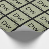 Dw - Dill Weed Chemistry周期表記号 ラッピングペーパー (角)