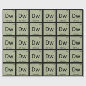 Dw - Dill Weed Chemistry周期表記号 ラッピングペーパー (フラット)