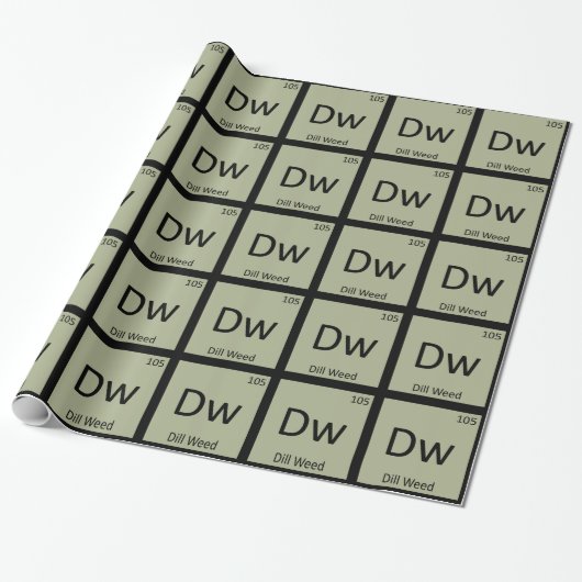 Dw - Dill Weed Chemistry周期表記号 ラッピングペーパー (アンロールド)