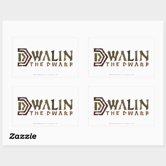 Dwalin Name 長方形シール (シート)