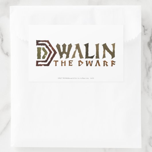 Dwalin Name 長方形シール (バッグ)
