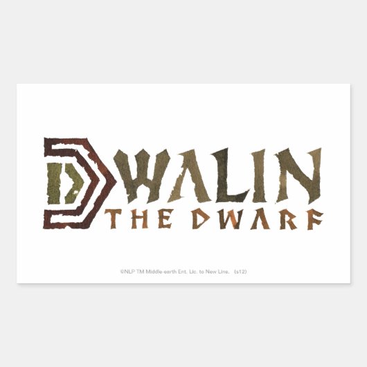 Dwalin Name 長方形シール (正面)