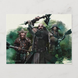 Dwalin、Nori、Bofurの図 ポストカード